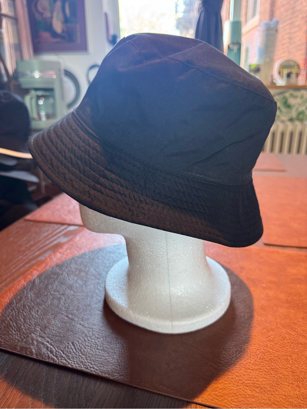 Black Bucket Hat - Reversible (Rain or Sun)